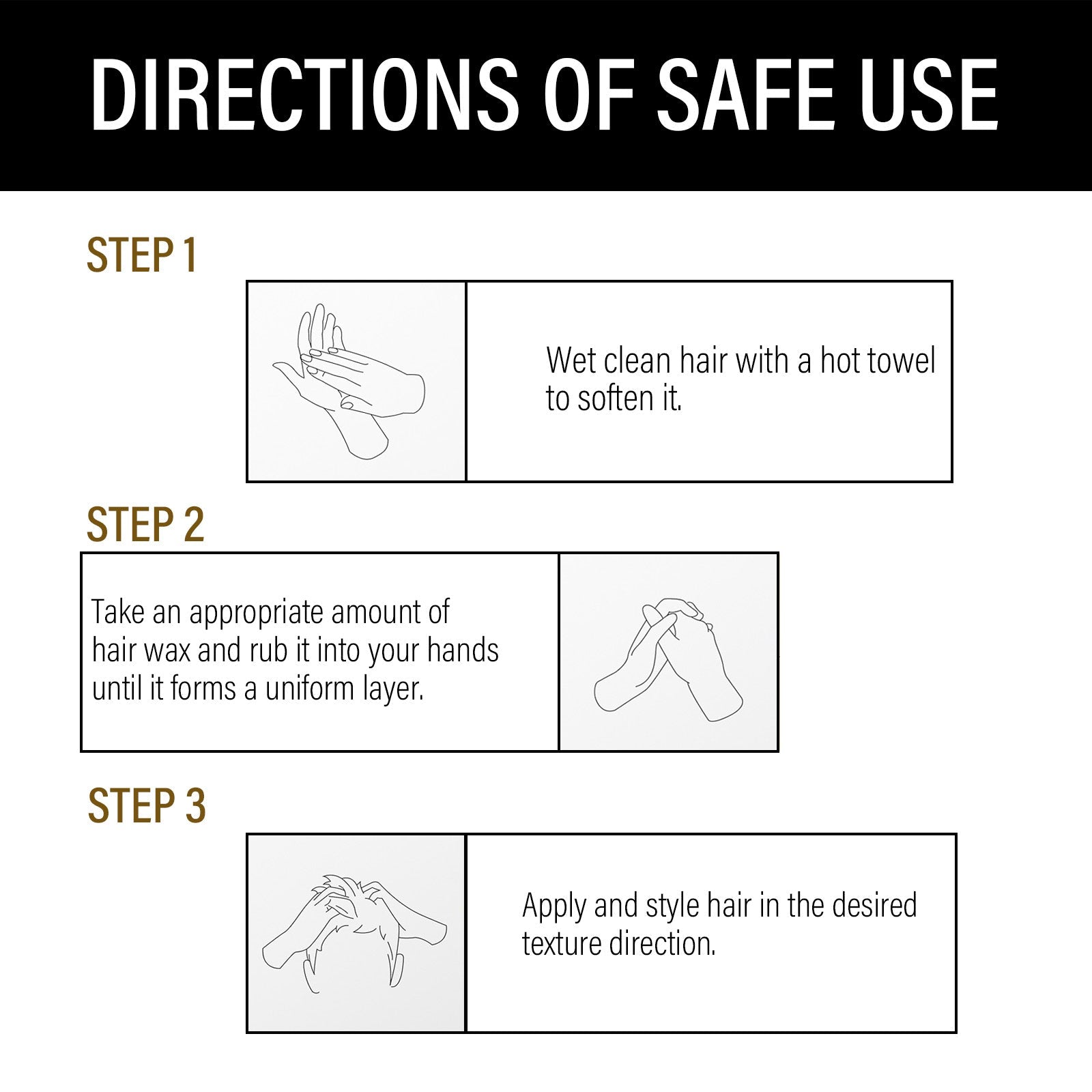 Control Pomade, Broken Hair Care Oil Head Back Head Natural Fluffy Lasting Styling Solid Wax