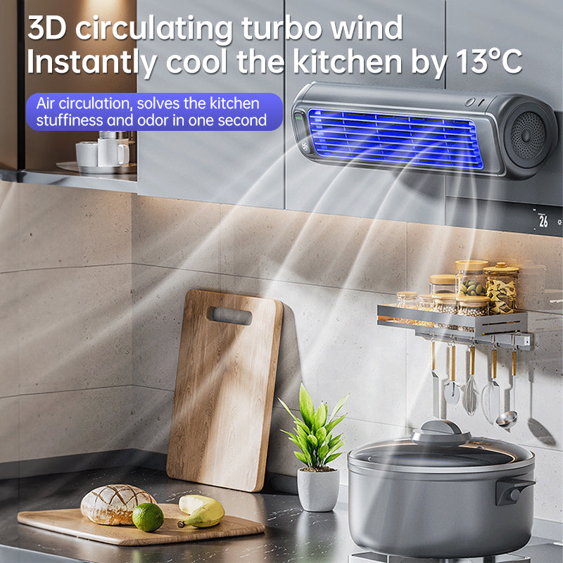 Wall-Mount Rechargeable Fan