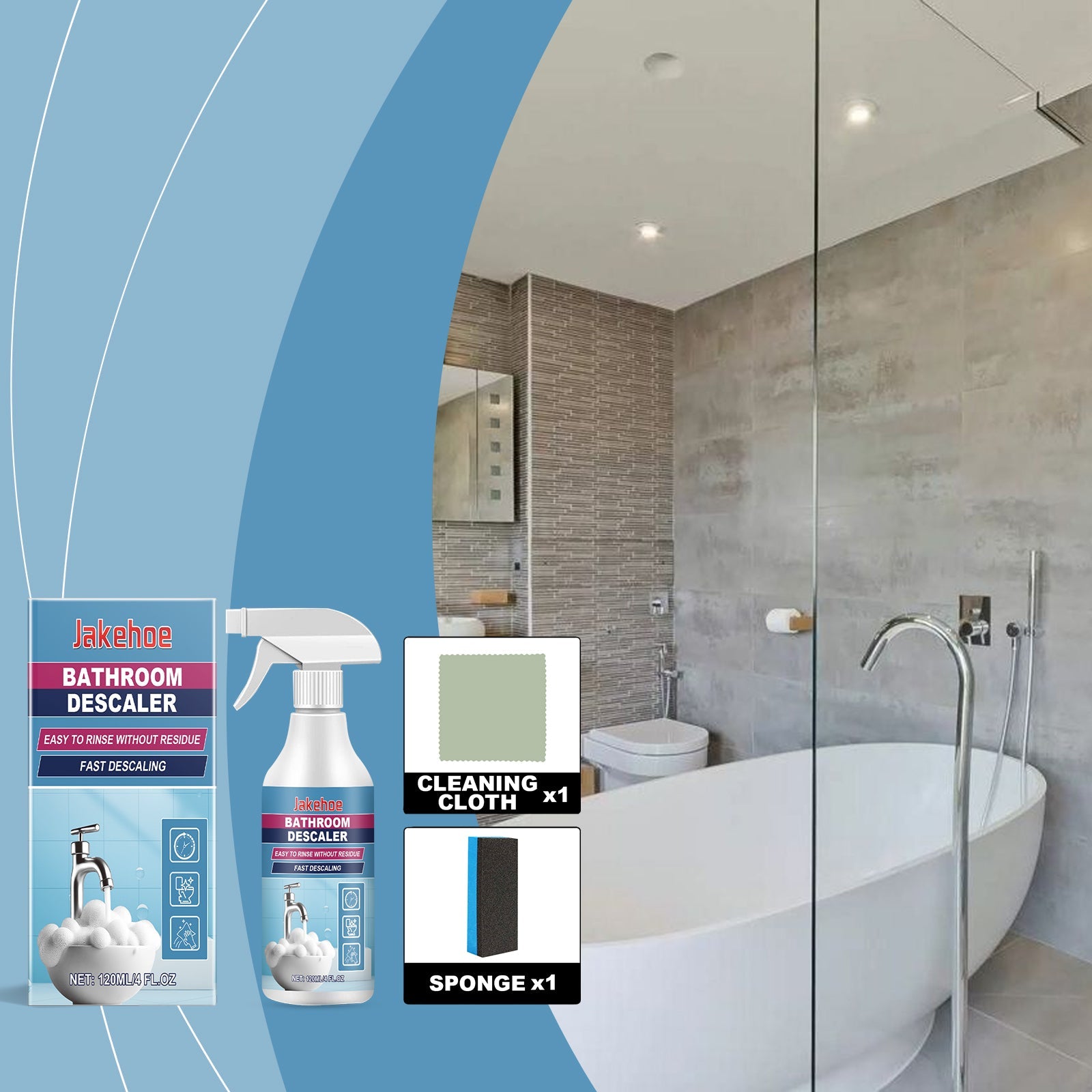 Bathroom Faucet Decontamination Cleaner