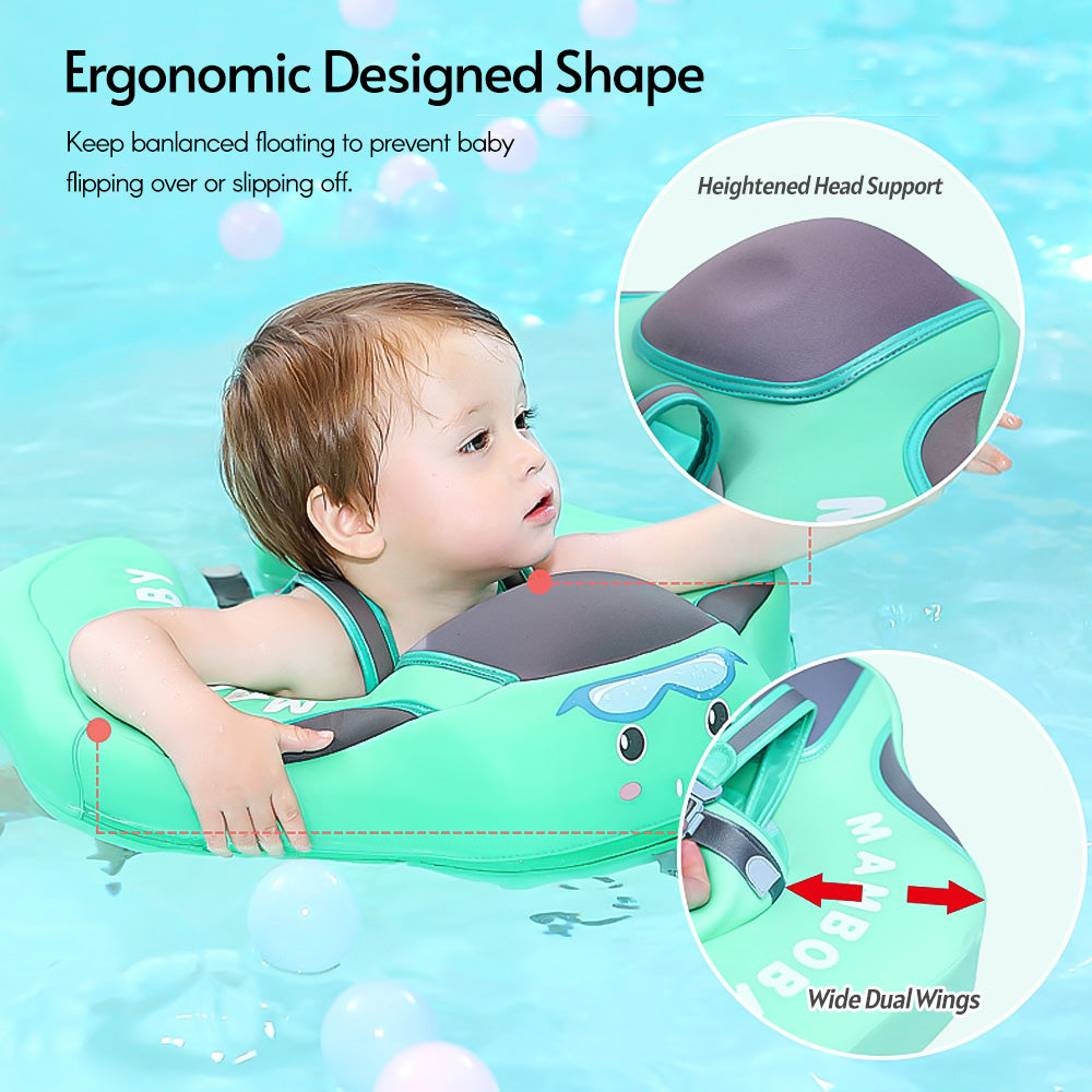 Infants and young children with inflatable seat rings and sunshades beginner&