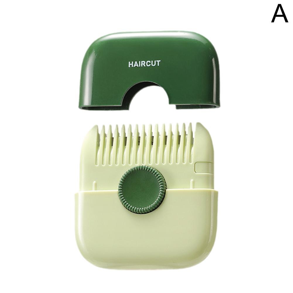 2 In 1 Hair Trimmer Bangs Trimmer Mini Manual Hair Trimmer Comb Hair Razor Comb Cutter Portable Hair Cutting Comb Haircut Tool