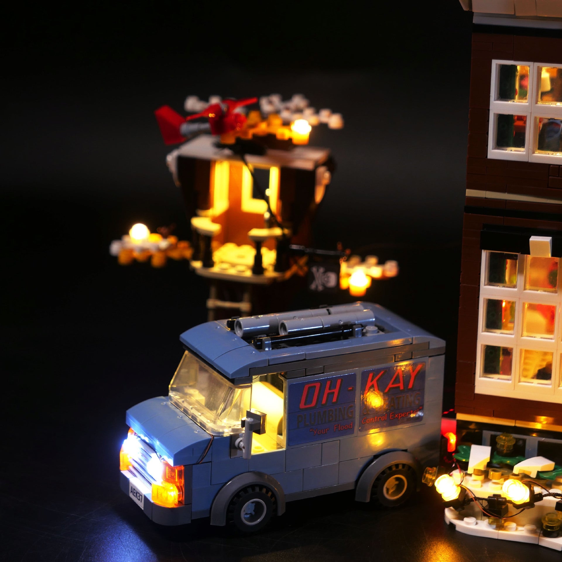 DIY building block lighting compatible with LEGO 21330 Little Home IDEAS building block remote control version LED lighting