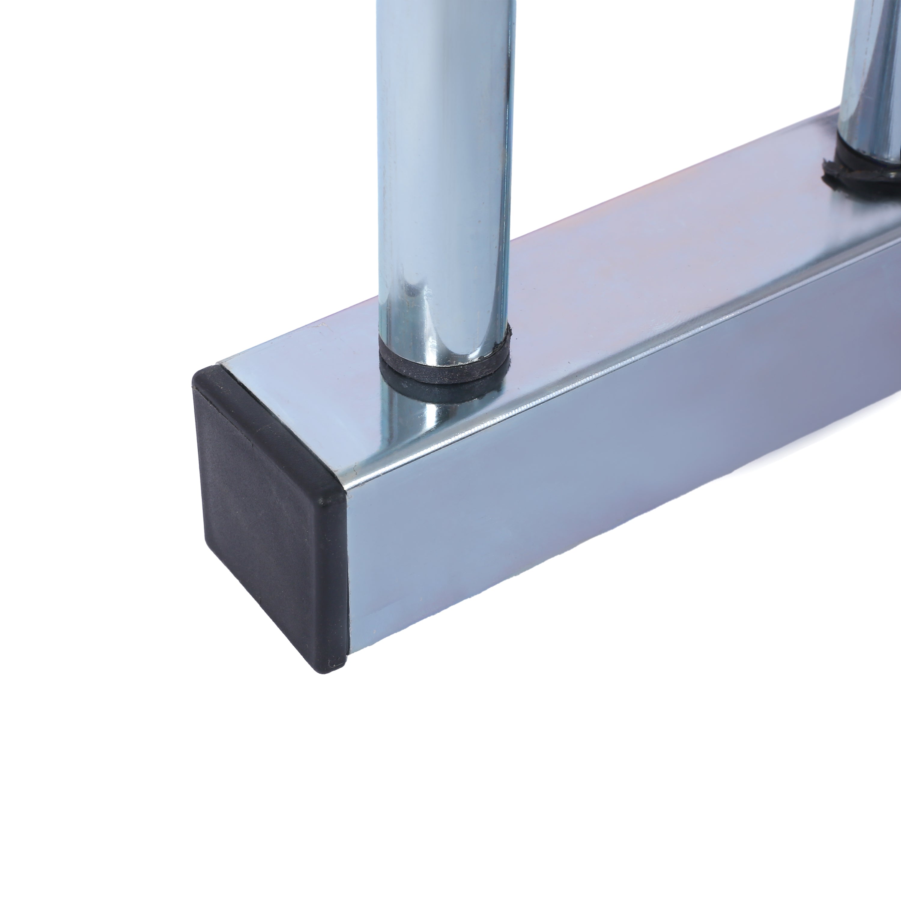 3 bicycle parking racks, 22-28 inch wheel supports, maximum tire width 2.15 inches, galvanized