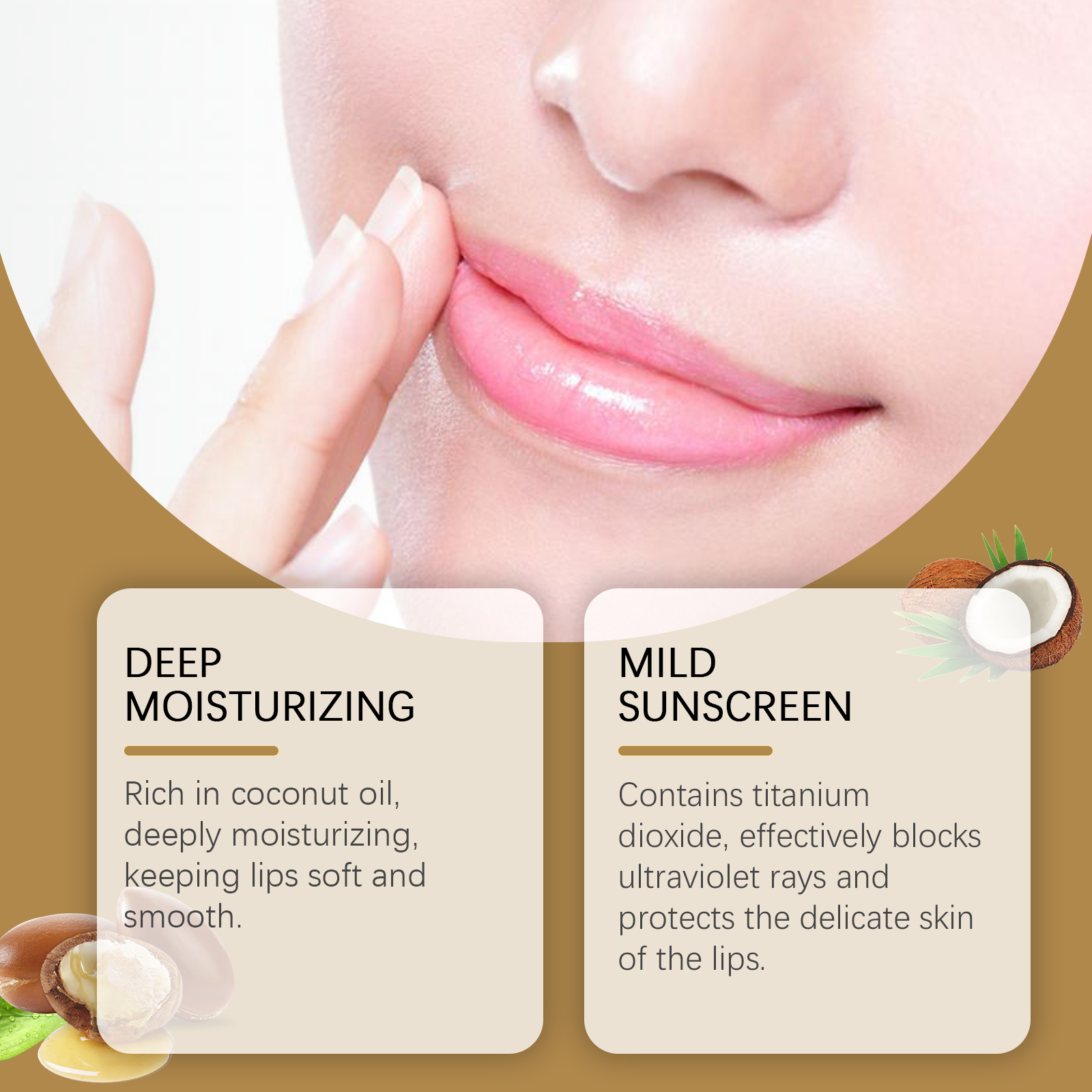 Moisturizing Lip Balm Coconut Oil Shea Butter Lip Balm Moisturizes Your Lips For A Long Time