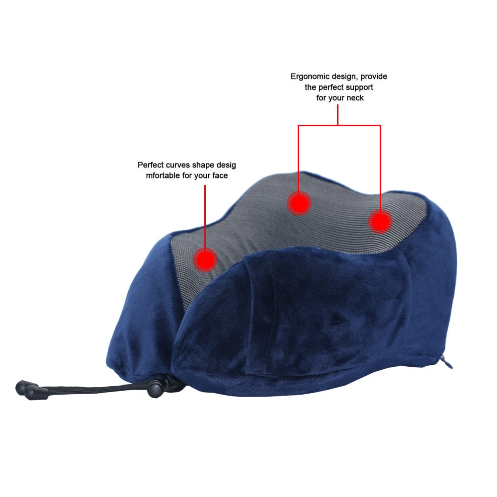 U-Shape Memory Foam Travel Pillow