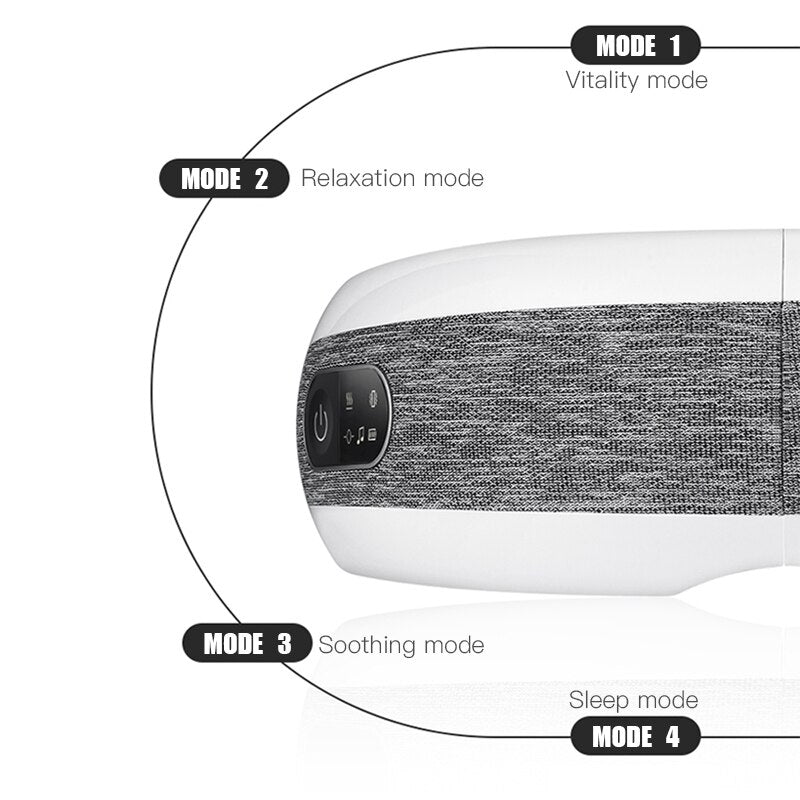 Charging Bluetooth Music Massager Hot Pack Eye Massager Electric Anti-wrinkle Fatigue Breathable Cloth Massager Healthy Care