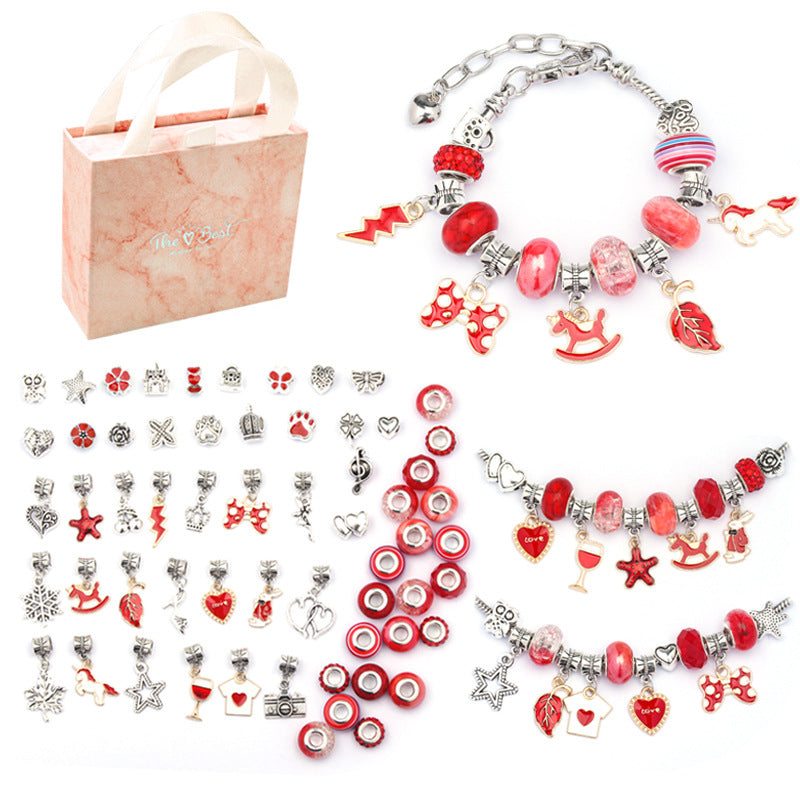 Cartoon Pink Set DIY Handmade Jewelry Children&