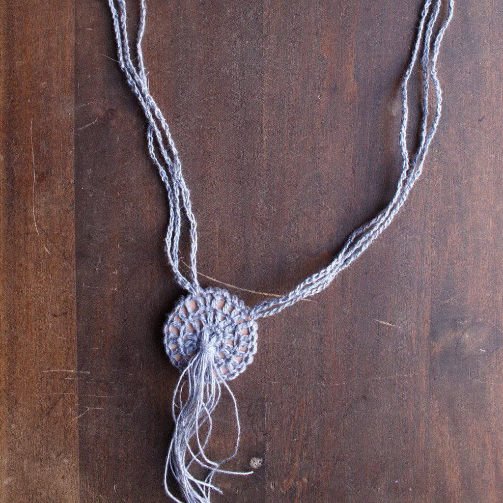 Boho Macrame Necklace Crochet Pattern