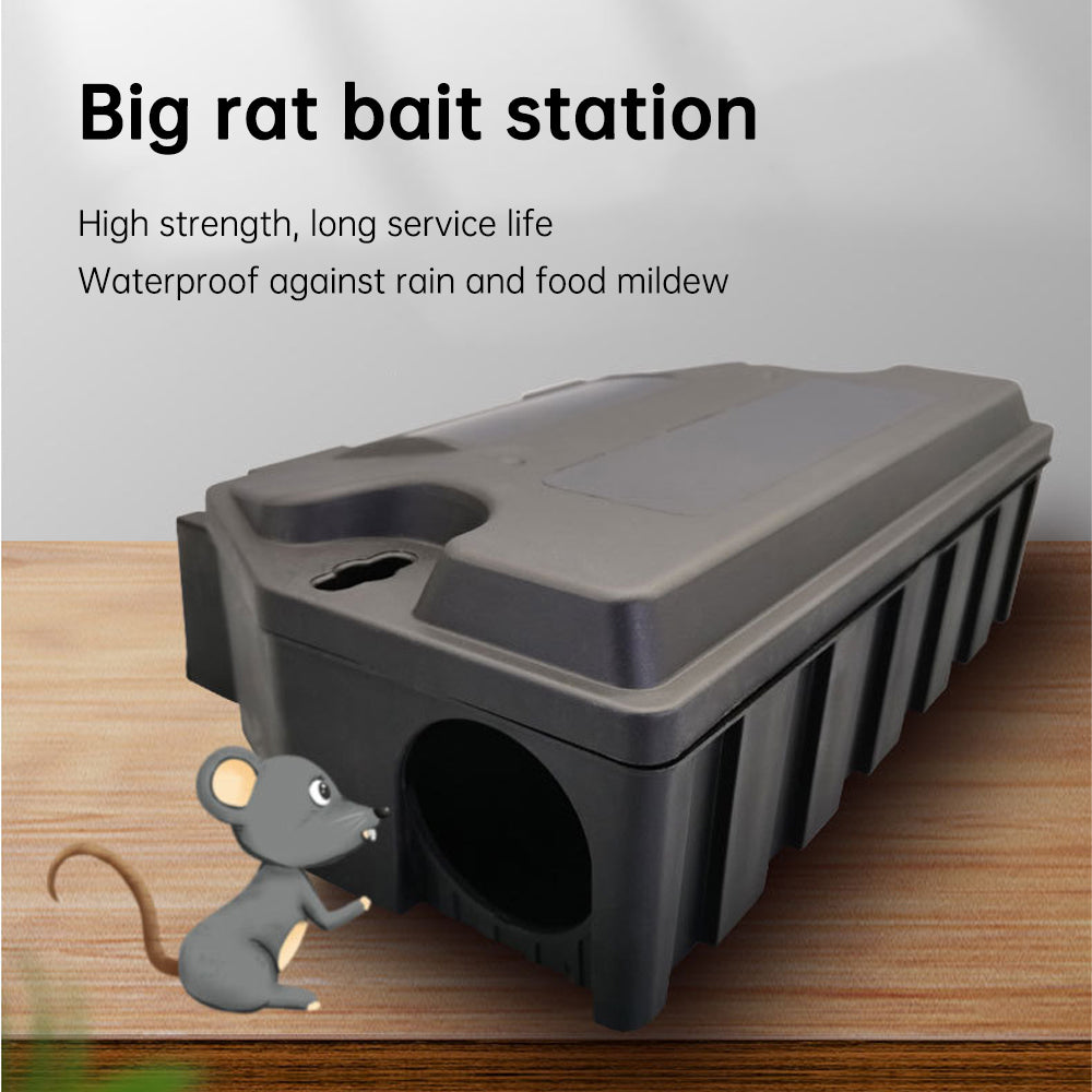 Rat Bait Station Outdoor Rat Trap Outdoor with Key Eliminates Rats Fast. Keeps Children and Pets Safe Indoor Outdoor (Bait not Included)