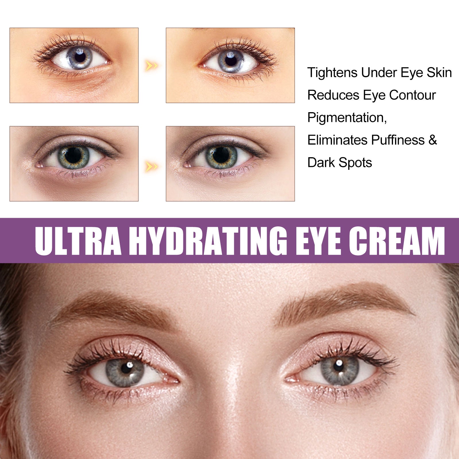 Moisturizing Eye Cream, Firming And Lifting Eye Creme For Fine Lines Crow&