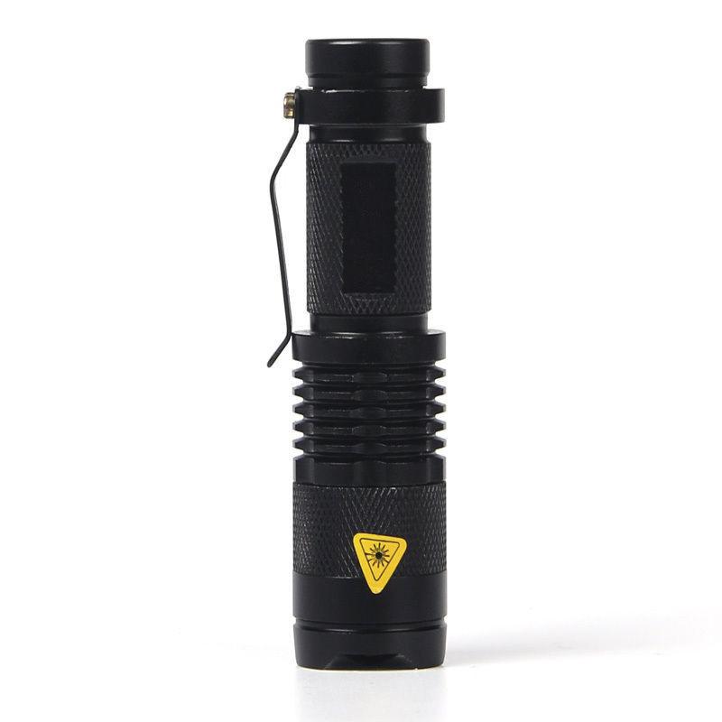6PCS/Set Mini Flashlight Waterproof LED light Zoomable Torch AA 14500 battery Torch Lamp
