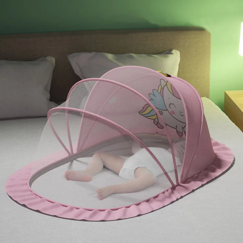 Baby mosquito net cover baby crib Mongolian yurt full face mosquito proof cover children&