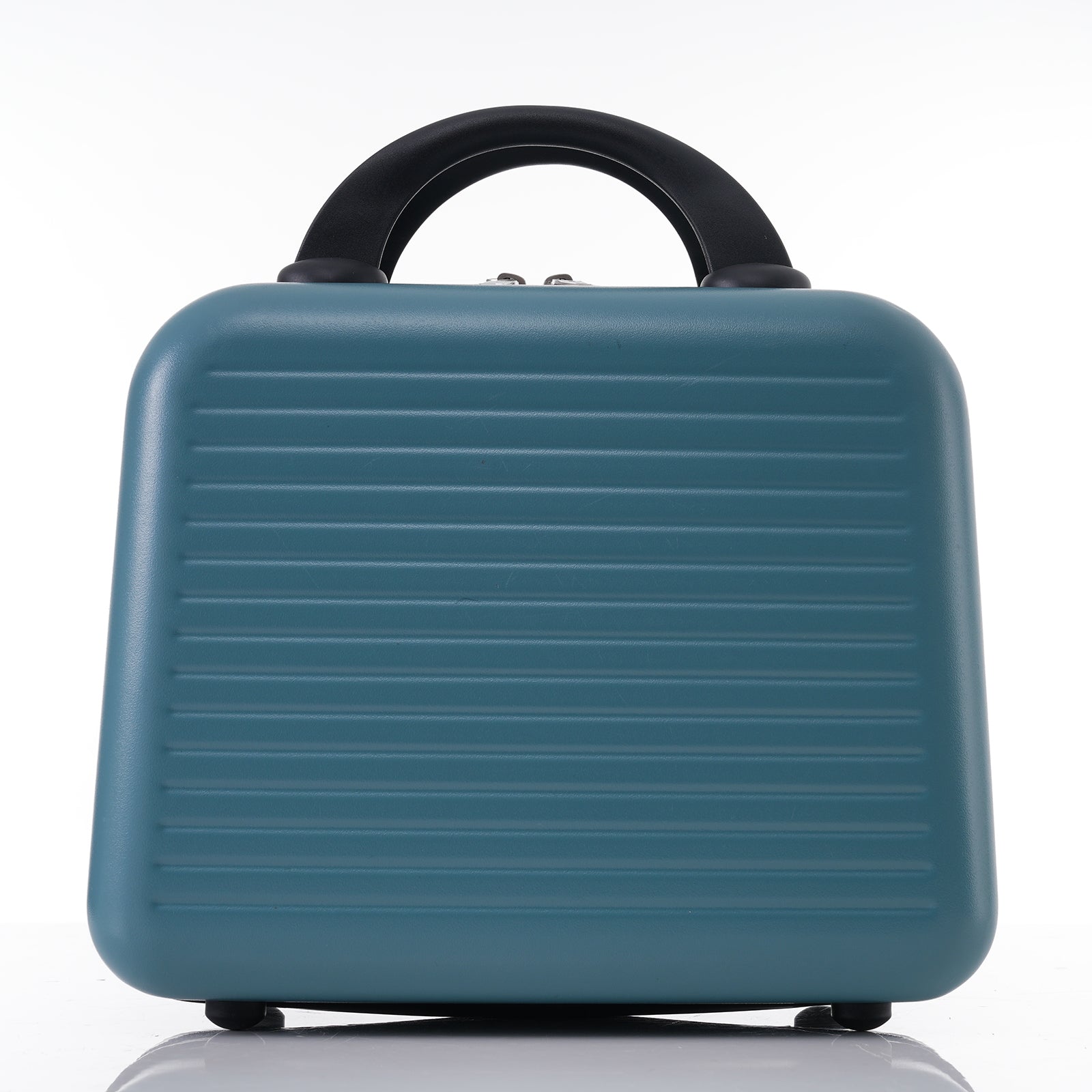 Carry-on Luggage 20 Inch Front Open Luggage Lightweight Suitcase with Front Pocket and USB Port, 1 Portable Carrying Case Blue