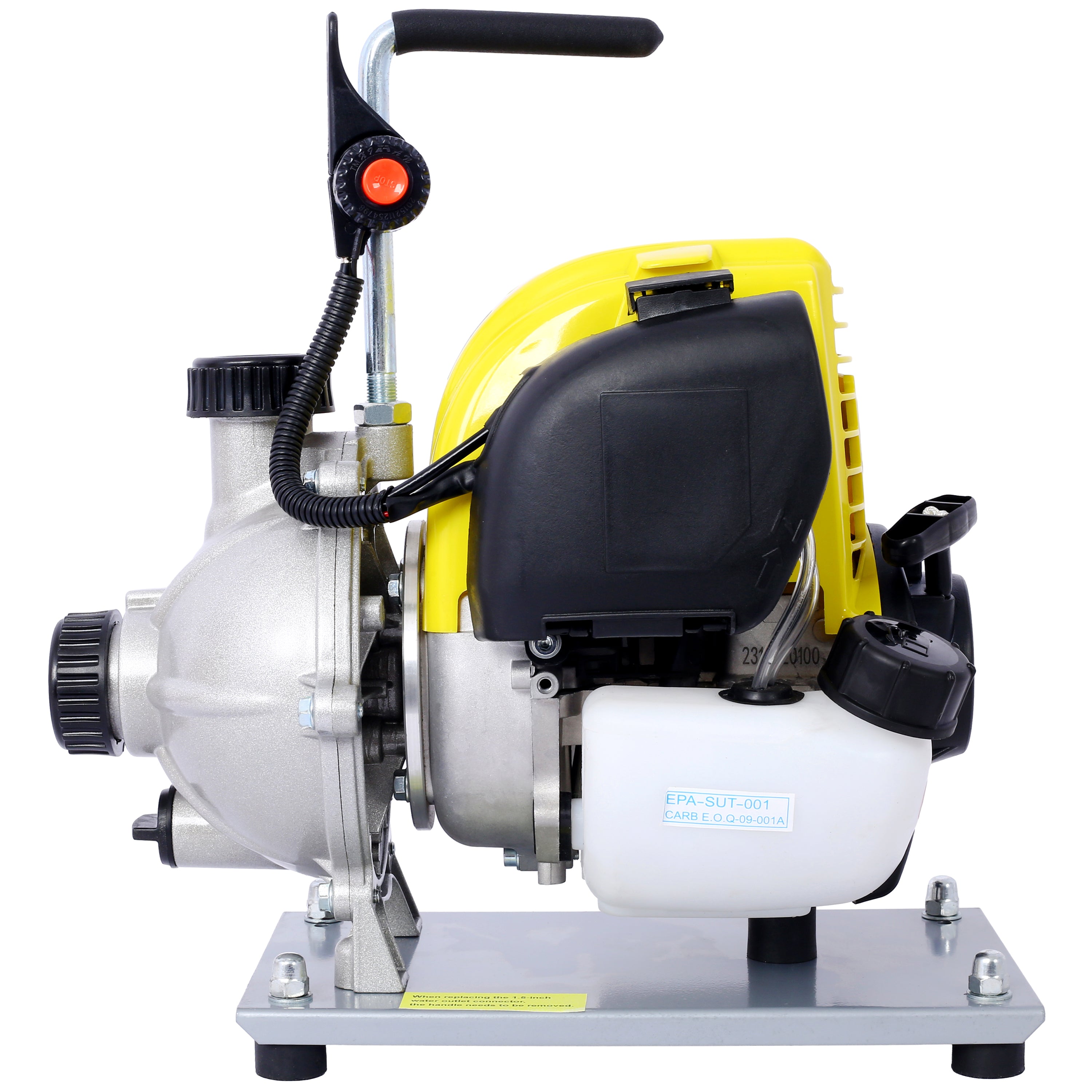 38CC four stroke gasoline water pump, 1.5-inch portable gas powered water pump, commercial engine water pump, 8500r/min
