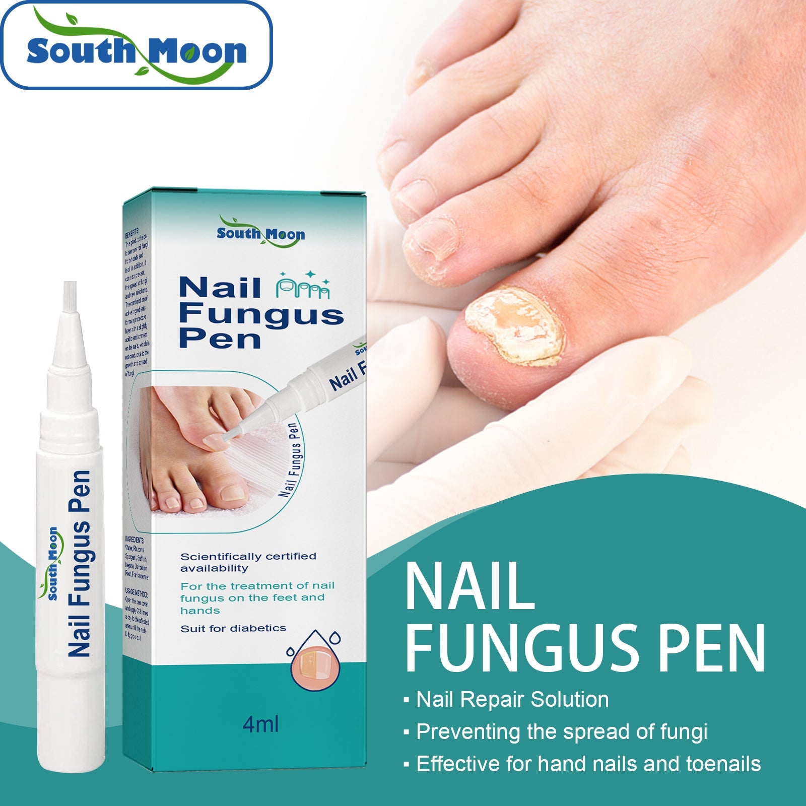 Nail Repair Pen, Repair Hands And Feet Gray Nails Brightening Nails Soft Nails Thickening Nails Moisturizing Care