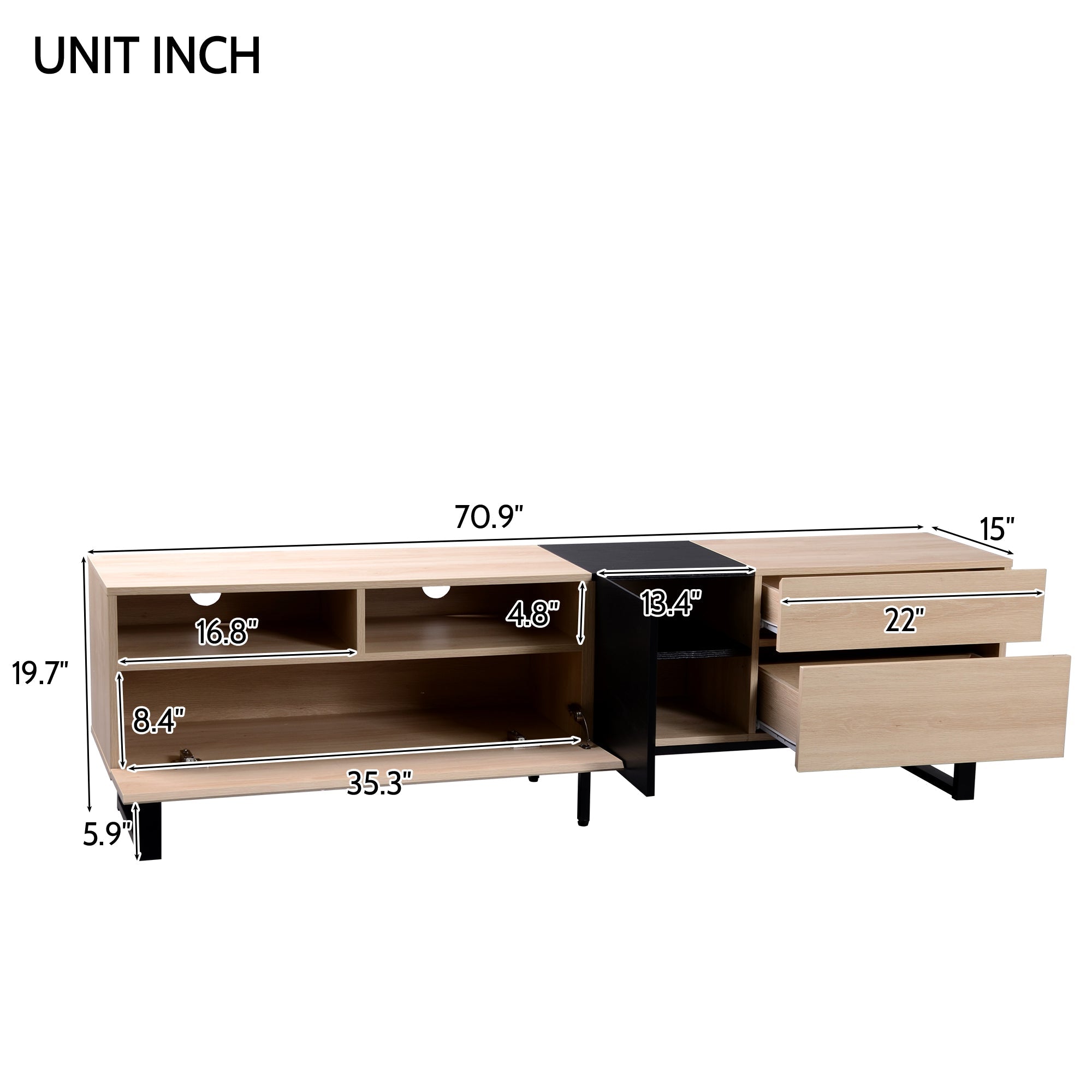 Modern TV Stand for 80&