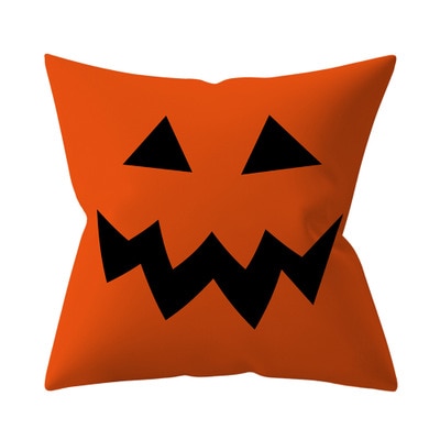 Trick or treat/pumpkin Cushion Cover 45*45cm Happy Halloween Throw Pillow Cover Happy Fall Y&
