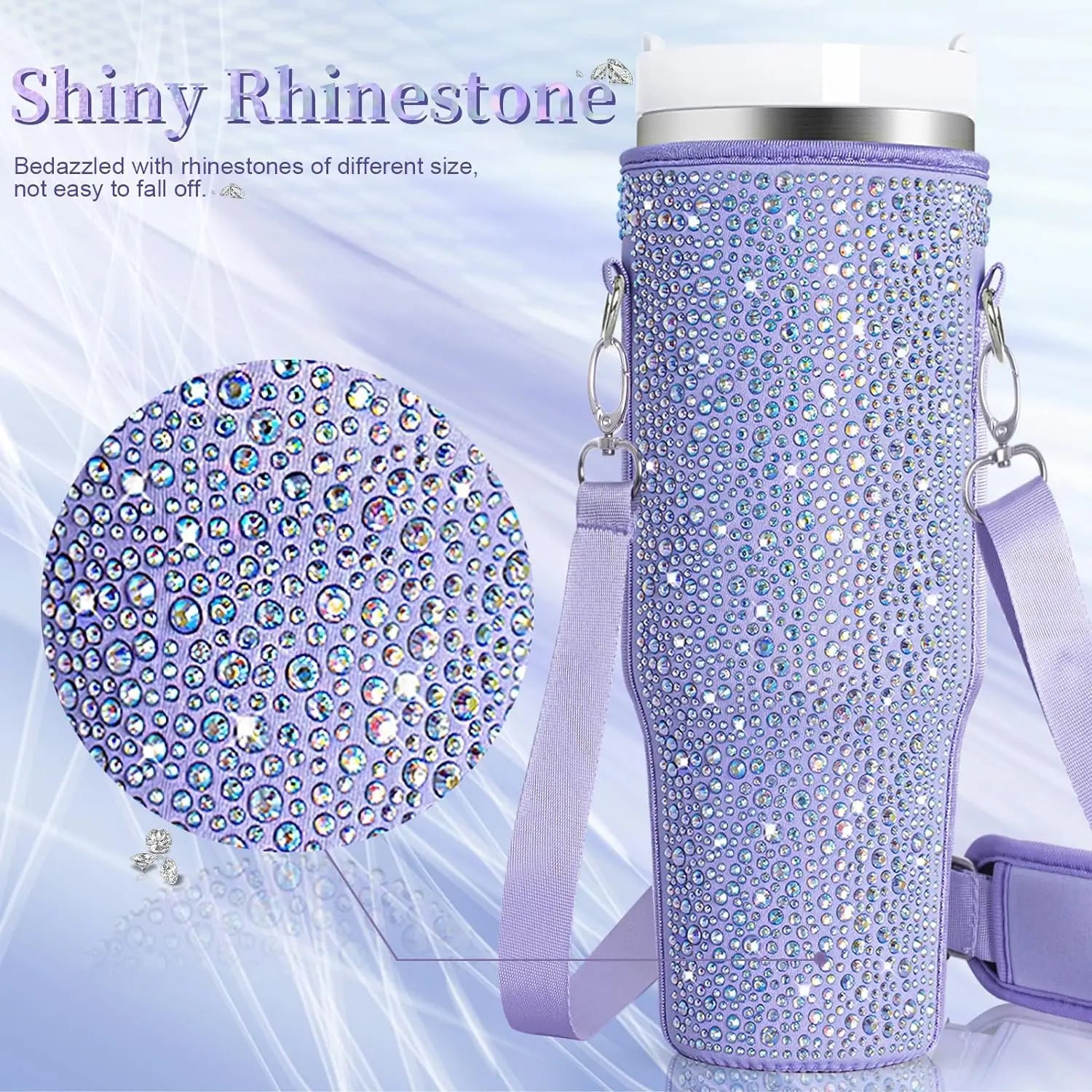 Diamond Mug Sleeves For Portable Water Kettle Carrier Holder Bag With Straps Outdoor Drinkware Accessory
