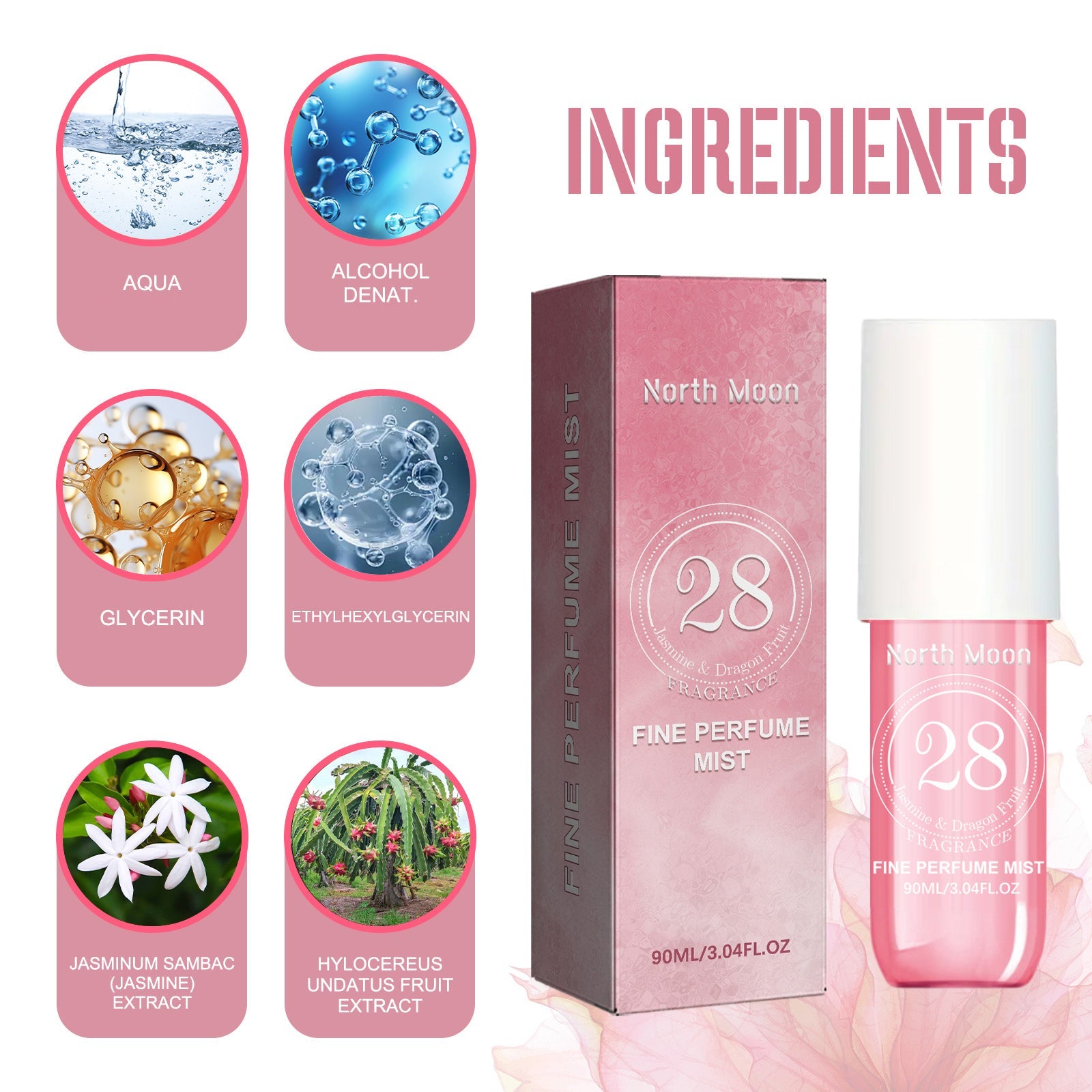 Perfume Spray Fresh Lasting Fragrance Non-Pungent Women&