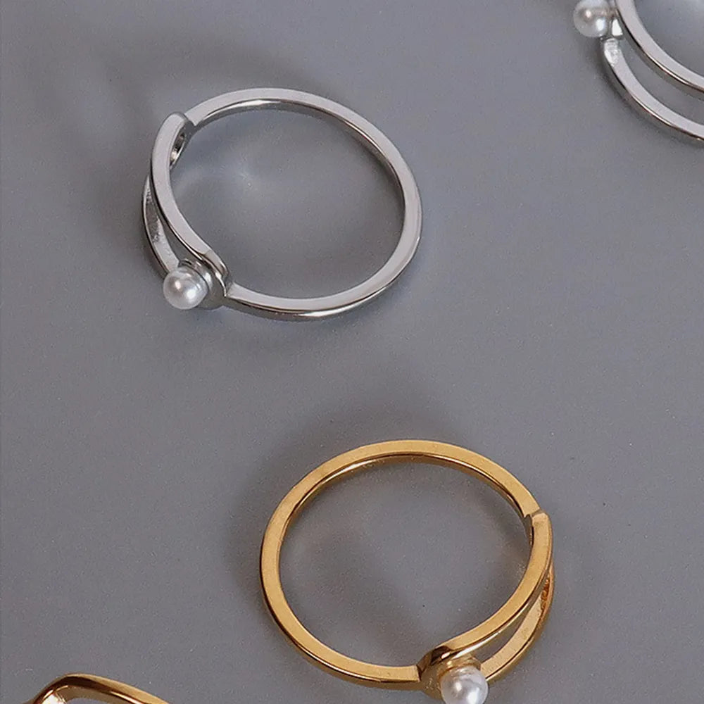 Titanium Pearl Ring