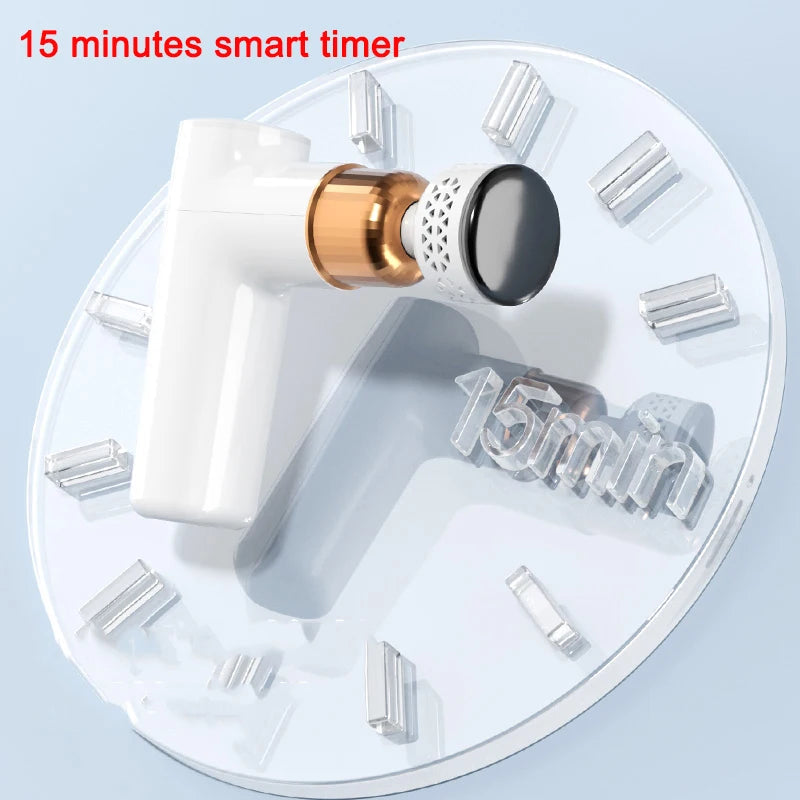 Smart Fascia Gun Massager Electric Booster Massage Gun for Body Massage Relaxation Cold Hot Compress Fitness Muscle Pain Relie