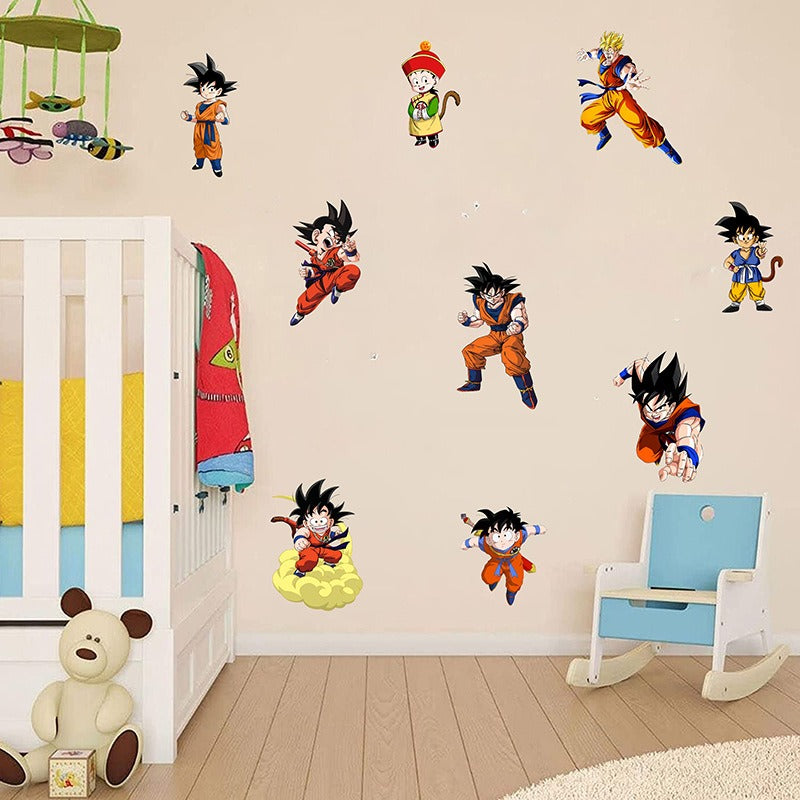 Dragon Ball Wall Sticker Wukong Saiya Decorative Painting Children&