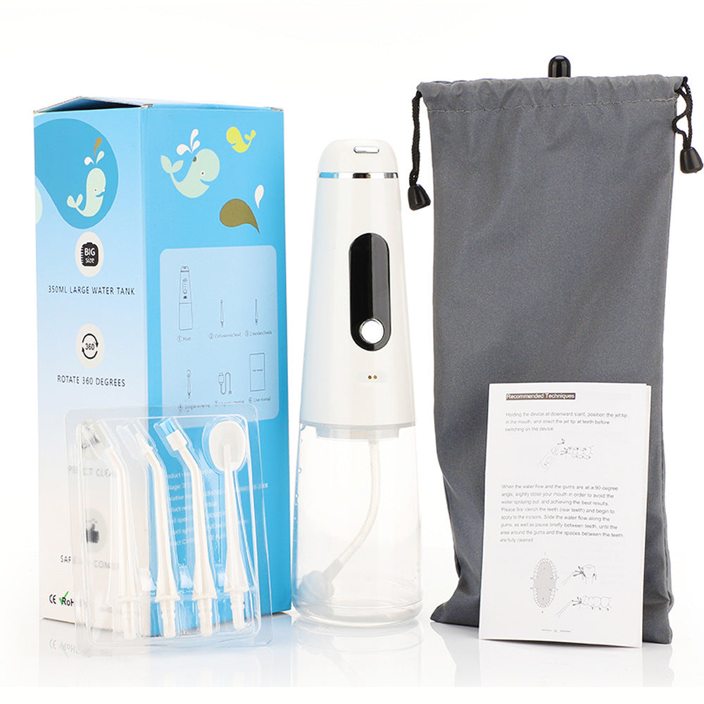 350ml Magnetic Suction Charging 4-Head Tooth Washing Machine Household Water Spray Tooth Portable Cleaning Tooth Cleaning Machine