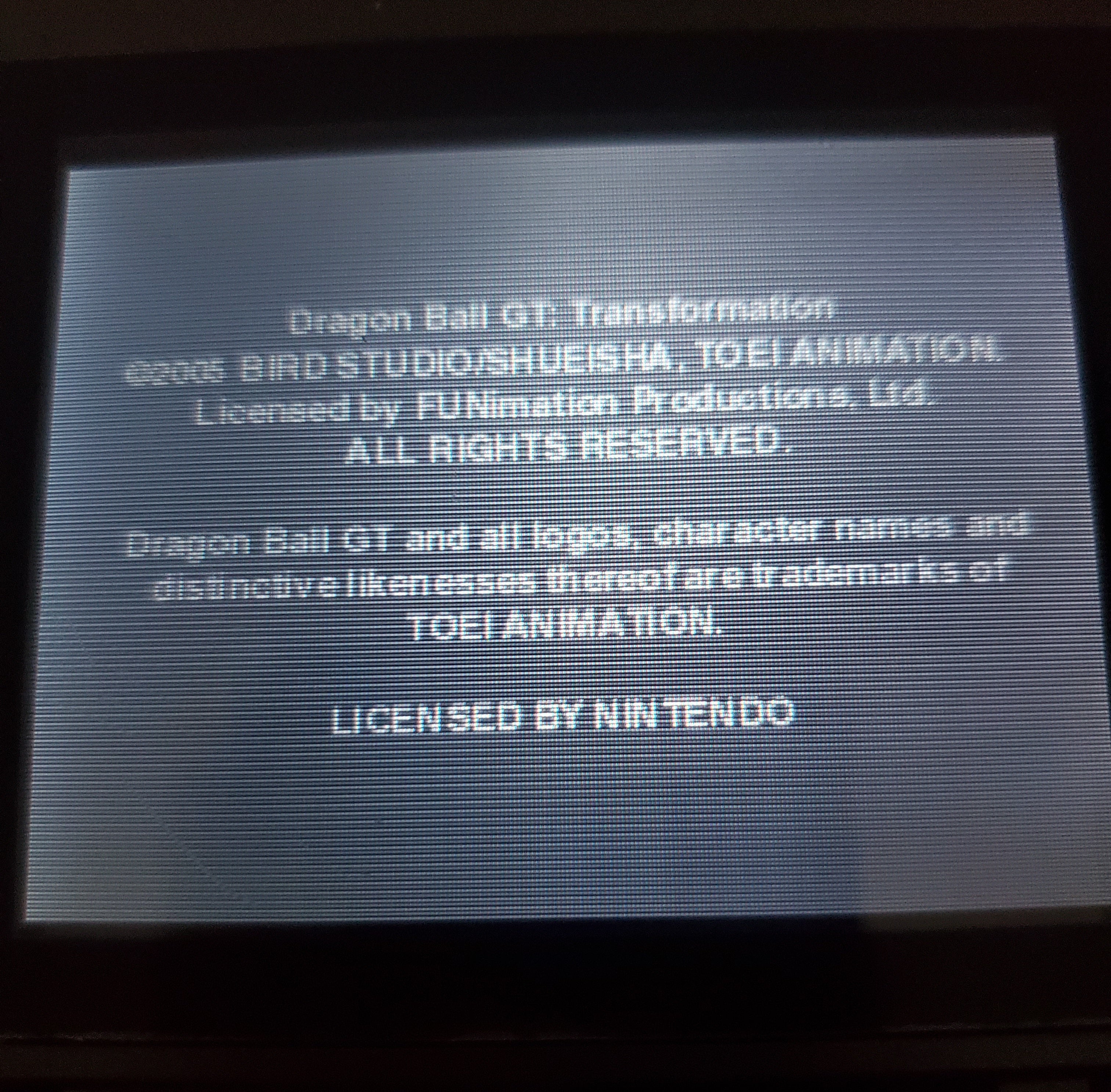 Dragon Ball GT: Transformation GBA Video Game Boy Advance 2005 DBZ