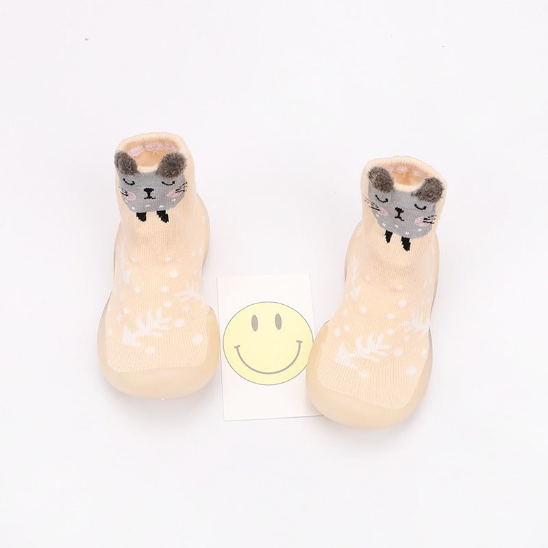 Baby cartoon walking shoes, cute multi-color children&