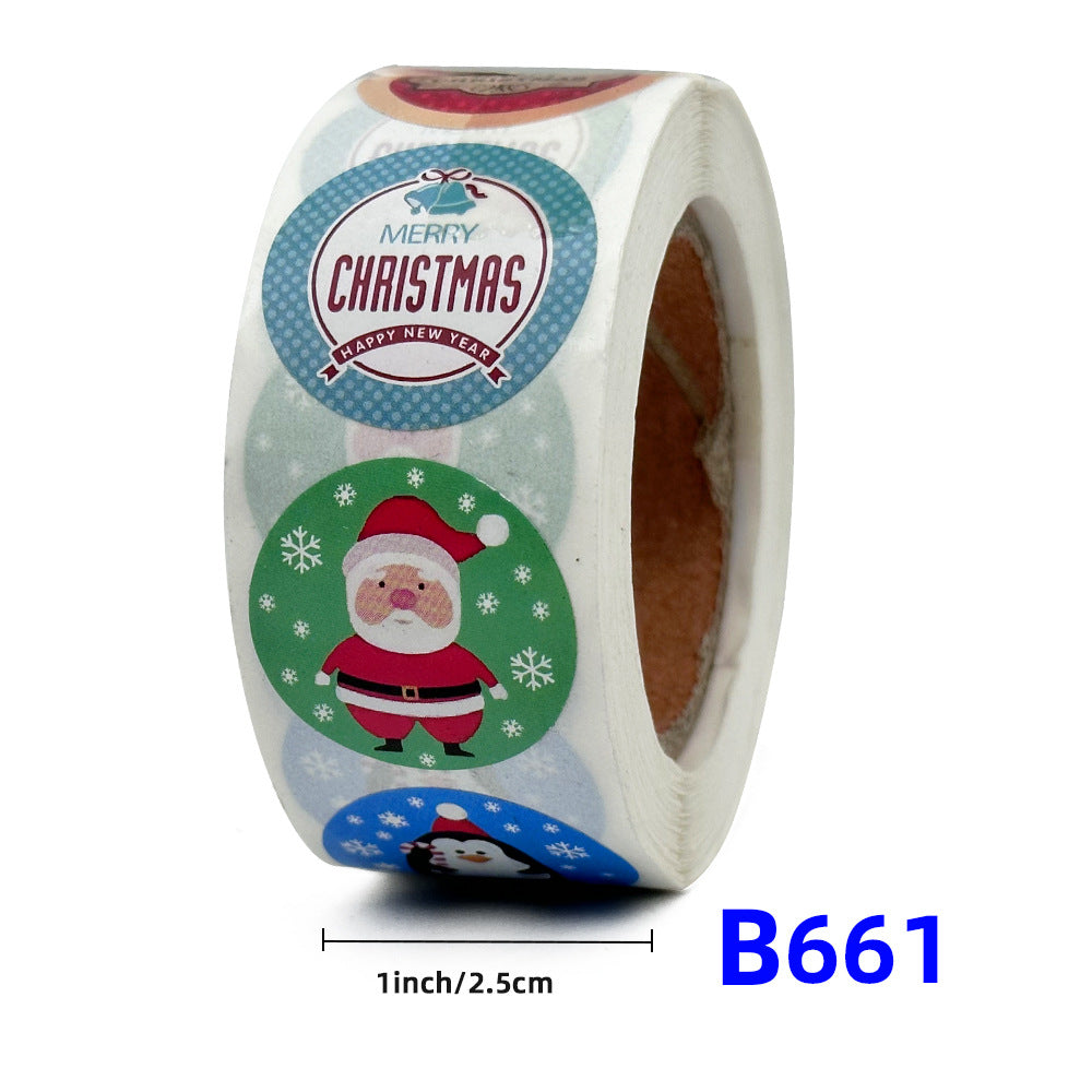 Christmas gift stickers decorative sealing sticker Merry Christmas Reward Self-adhesive labels Children&