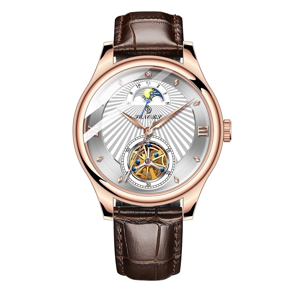 SENORS SN169 Luxury Fashion Tourbillon Watches Automatic Mechanical Watches
