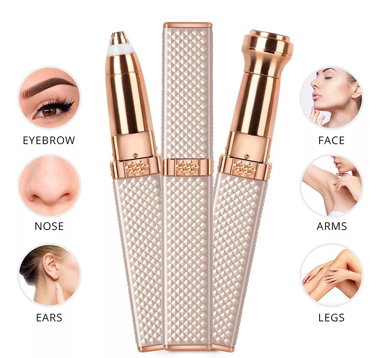 4-In-1 Lipstick Shaver Electric Eyebrow Trimmer Women&