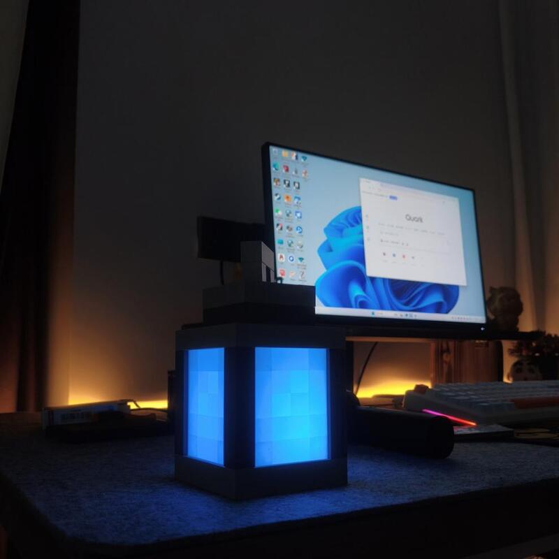 Pixel wall night light, USB hanging torch, bedroom/gaming/kids&