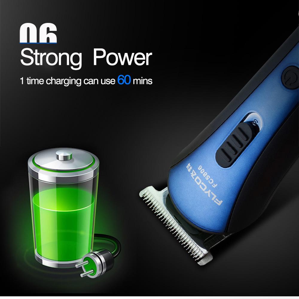 FLYCO Rechargeable Electric Hair Clipper Hair Trimmers Professional Cutting Haircut Tools FC5806