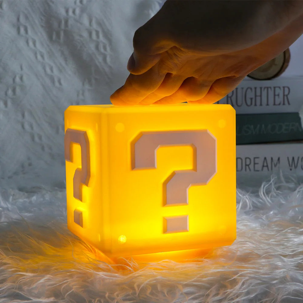LED Question Mark Night Light Games Toy Children Table Lamp USB Charging Kids Birthday Gift