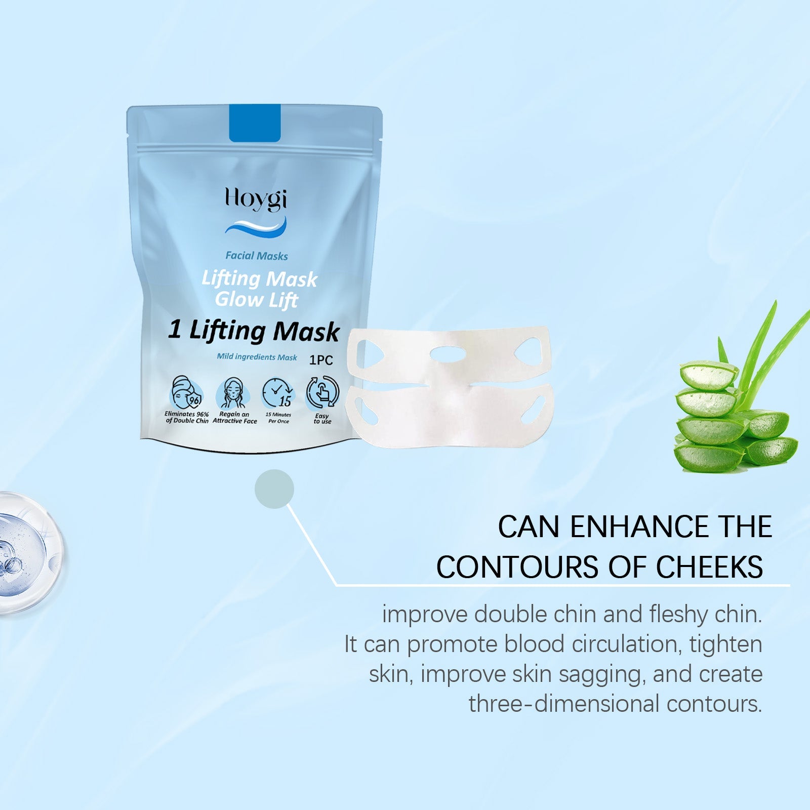 V Lift Mask, Collagen Nourishing Skin Firming, Moisturizing, Hydrating And Brightening Lifting Mask