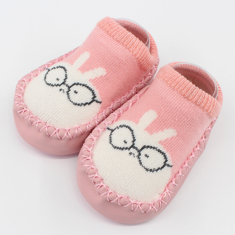 Spring And Autumn New Baby Shoes And Socks Soft Bottom Cartoon Children&