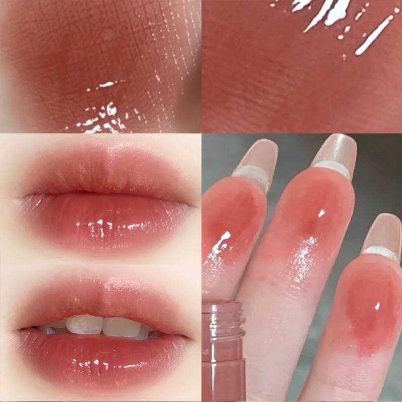 Water Mirror Lip Glaze Lipstick Non-stick Cup Lasting Moisturizing Lipstick Colorful Women Lip Makeup Tool Maquiagem Hot