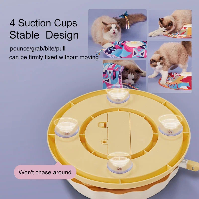 Fluttering Butterfly Cat Toys Interactive Cat Sticks Pet Kitten Can&
