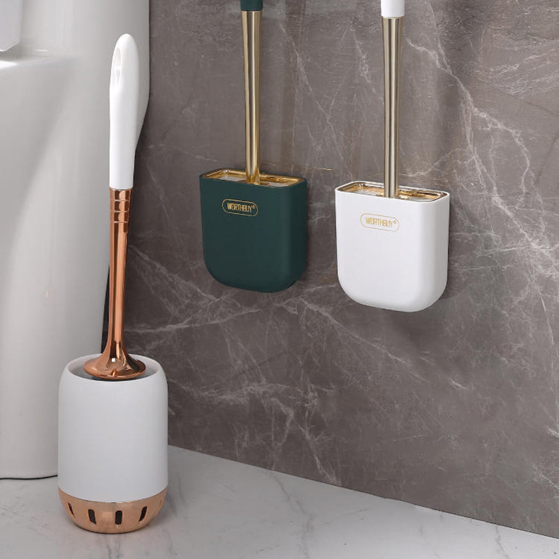Wall-Mount Silicone Toilet Brush