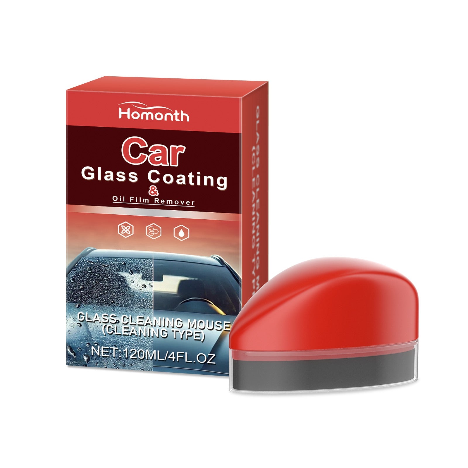 Glass Oil Film Cleaner, Automotive Windshield Bright Cleaning Coating Crystal Plating Agent Oil Film Decontamination