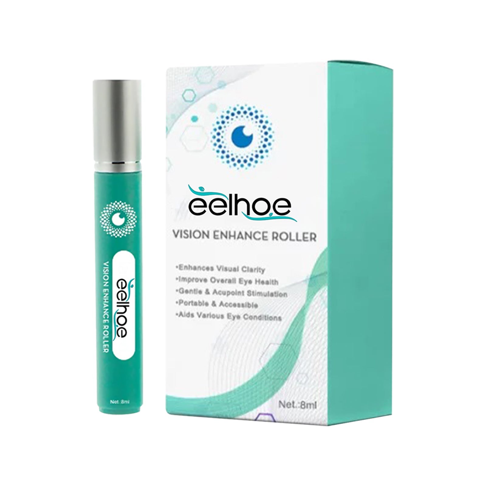 Vision Enhance Roller, Relax Eye Vision Relieve Dry Eye Fatigue Care Massage Roller