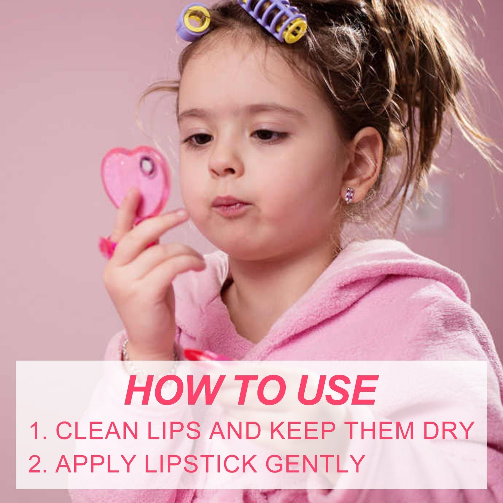 Bunny Lipstick, Easy Clean Lip Gloss Lip Oil Children&