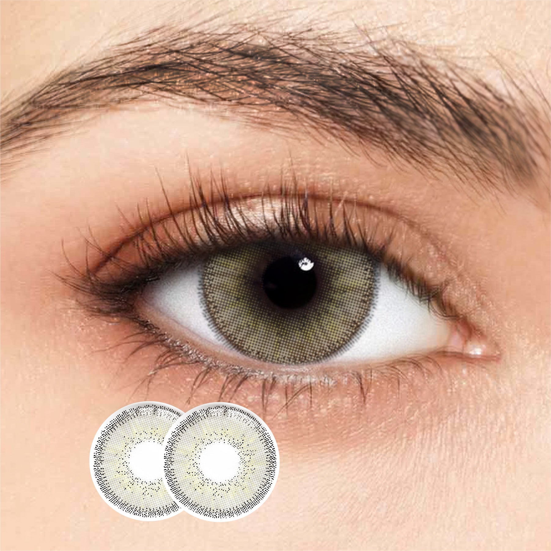 1Pair FDA Certificate Eyes Beautiful Pupil Colorful Girl Cosplay Contact Lenses MY WAY GRAY