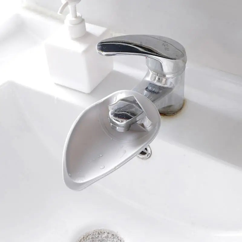 1Pcs Silicone Faucet Extender Solid Color Sink Handle Extension Bathroom Kitchen Accessories Reach Faucet Rubber Hand Washing