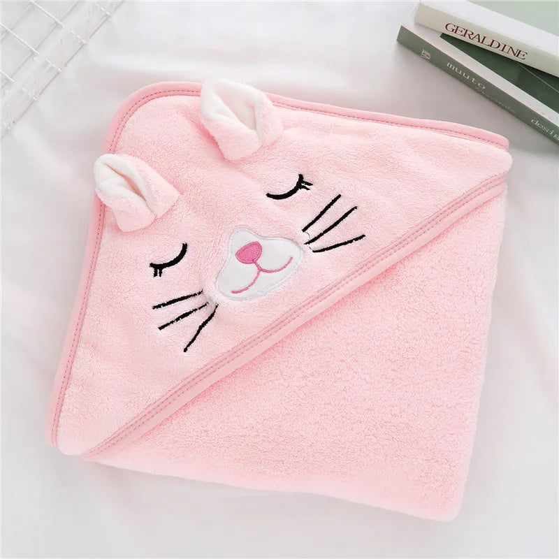 Hooded Baby Bathrobe Towel