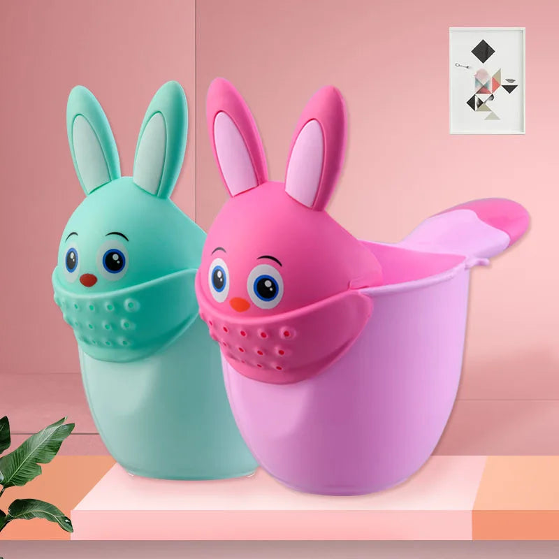 Infant Child Shower Shampoo Cup Baby Cartoon Newborn Shower Cup Baby Shower Watering Spoon Bathing Cup