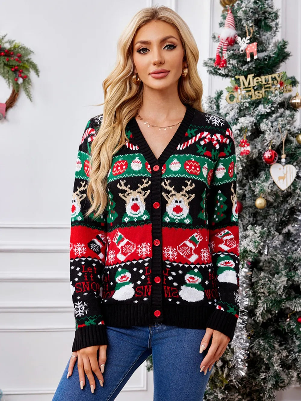 Autumn and winter new sweater jacket women&