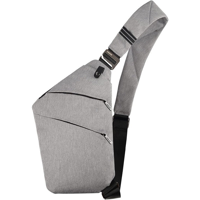 Chest bag casual bag black shoulder lightweight anti-theft outdoor sports travel men&