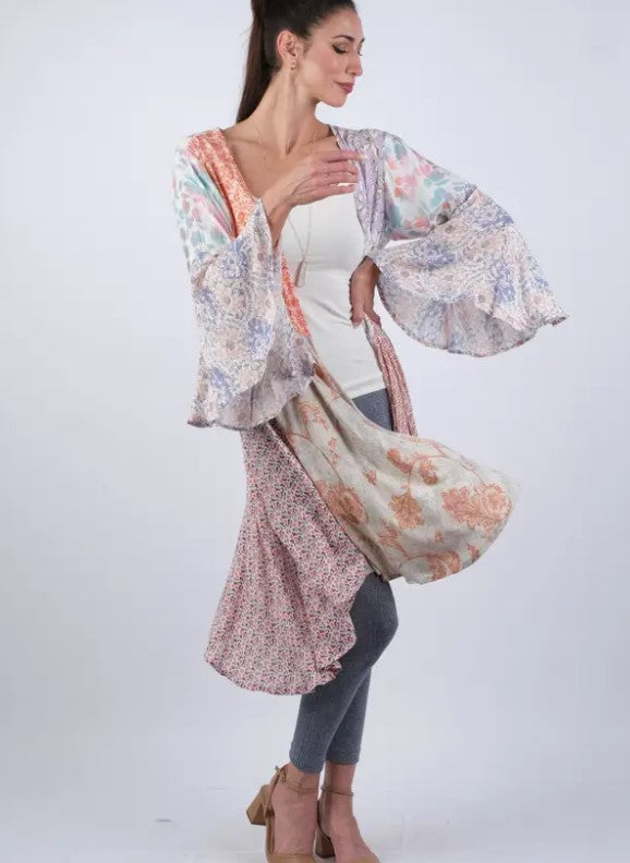 Limited Edition: Woodstock Dreams Wild Rose Mosaic Cardigan